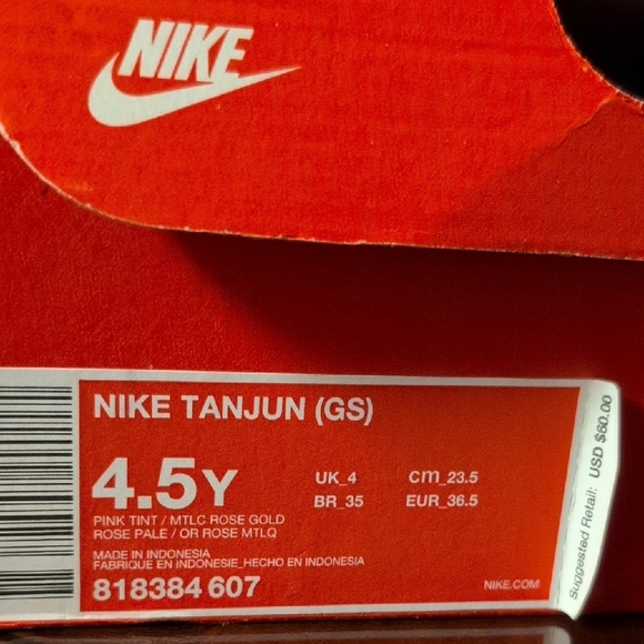 Nike Tanjun (GS)  Girl's Youth Sneakers Size 4.5Y NIB MSRP $60 - Picture 8 of 8